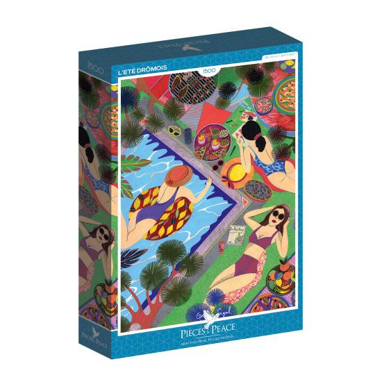 Puzzleteile und Friedenssommer in Drome 1500 Teile