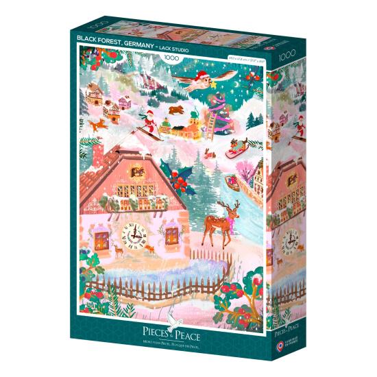 Puzzle Pieces and Peace Schwarzwald zu Weihnachten 1000 Teile