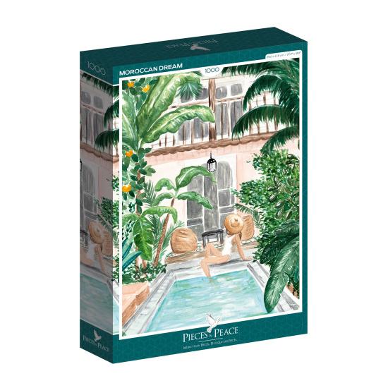 Puzzleteile und Frieden marokkanischer Traum 1000 Teile