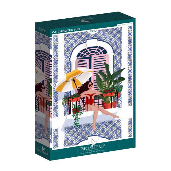 Puzzleteile und Friedenssonnenbad 1000 Teile