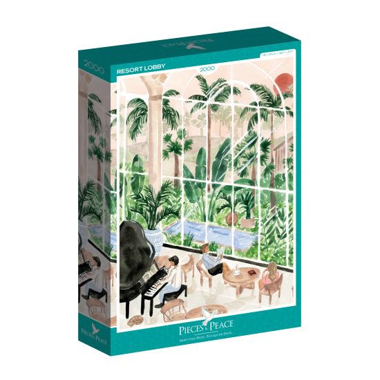 Puzzleteile und Peace Resort Lobby 2000 Teile Puzzleteile und Peace Resort Lobby 2000 Teile