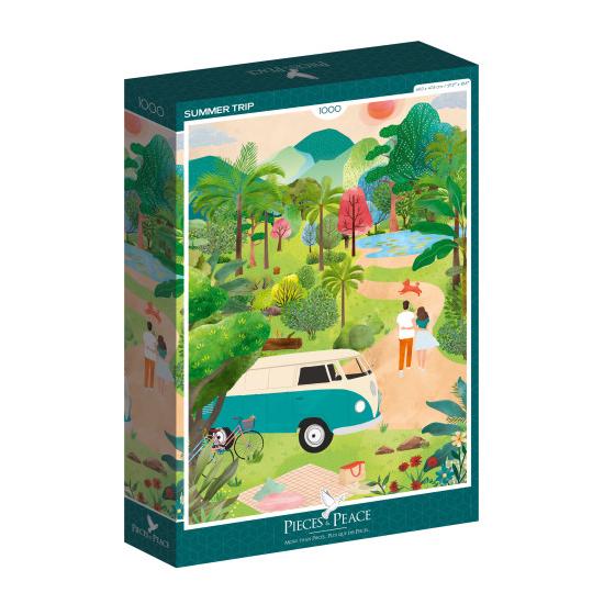Puzzleteile und Friedenssommerreise 1000 Teile