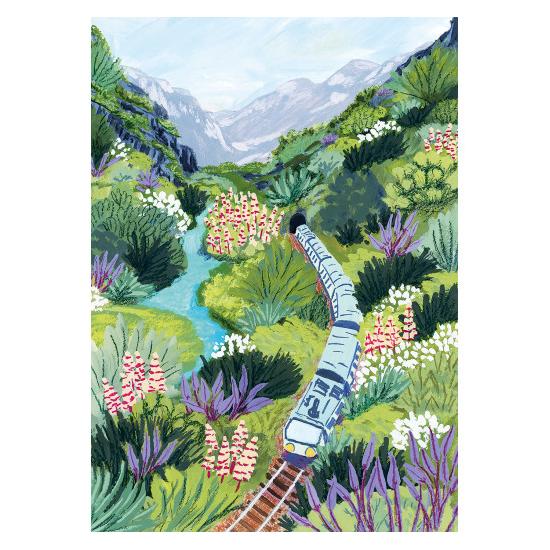 Puzzleteile und Friedenszugreise 1000 Teile