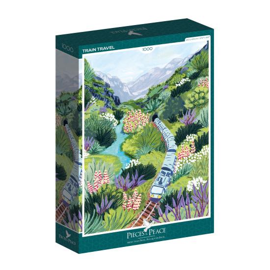 Puzzleteile und Friedenszugreise 1000 Teile
