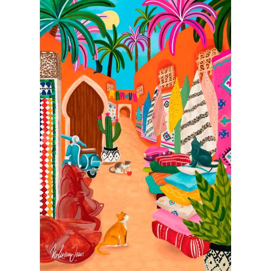 Puzzleteile und Frieden Marrakesch Souk mit 1000 Teilen Puzzleteile und Frieden Marrakesch Souk mit 1000 Teilen