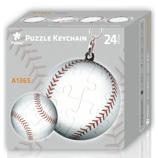 Pintoo 3D-Puzzle Schlüsselanhänger Baseball 24 Teile