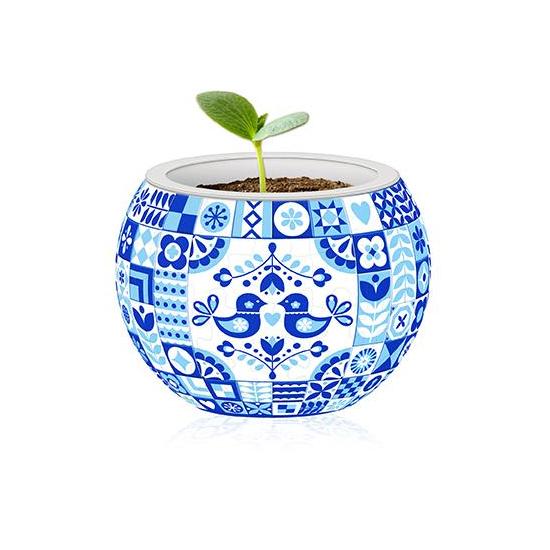 Pintoo 3D-Puzzle Blumentopf im dänischen Stil mit 80 Teilen