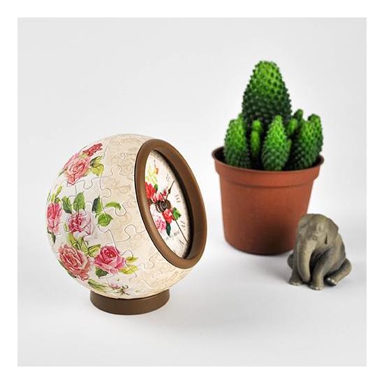 Pintoo 3D-Puzzle „Klassische Rosenuhr“ mit 145 Teilen