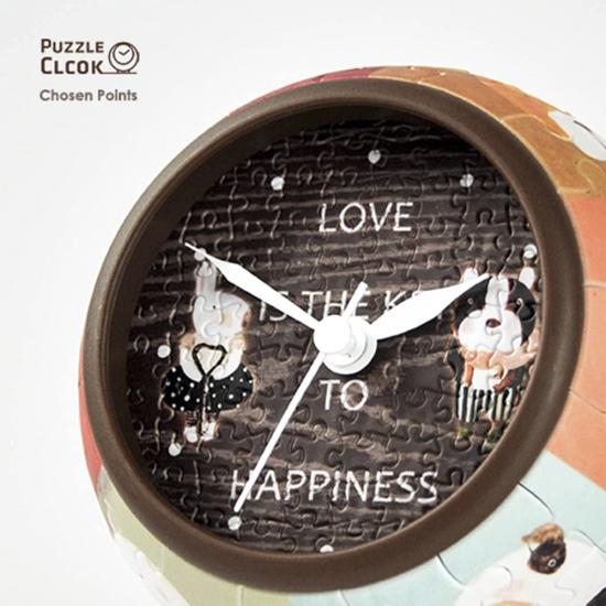Pintoo 3D-Puzzle Love is the Key Clock mit 145 Teilen