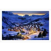 Pintoo Puzzle Wunderschöner Sonnenuntergang im französischen Alp