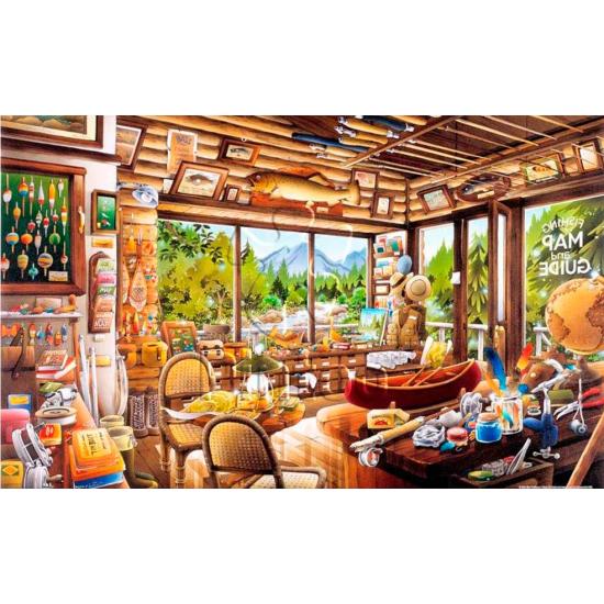 Pintoo The Map and Fishing Shop Puzzle 1000 Teile