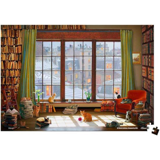 Pintoo Das Katzenfenster MINIATUR-Puzzle mit 368 Teilen