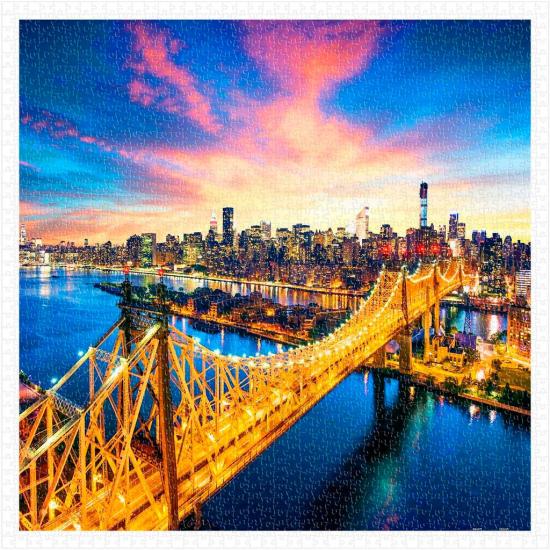 Pintoo Manhattan-Puzzle mit der Queensboro Bridge aus 1600 Teile