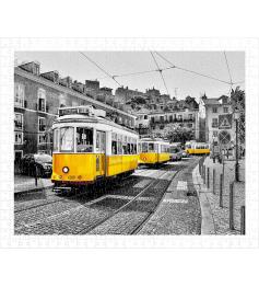 Pintoo Gelbe Straßenbahnen in Lissabon Puzzle 500 Teile