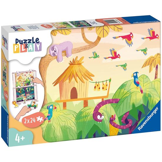 Puzzle-Play Ravensburger Explore the Jungle 2x24 Teile