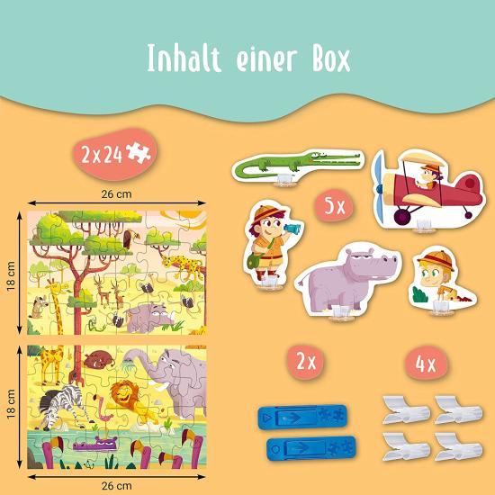 Puzzle-Play Ravensburger Safari Time 2x24 Teile