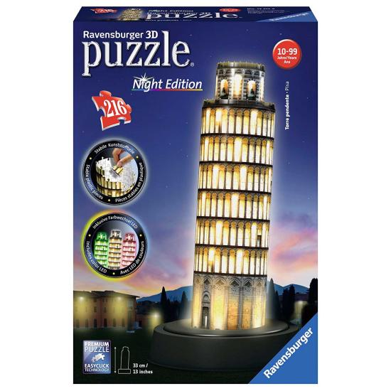 Ravensburger 3D-Puzzle Turm von Pisa Nachtausgabe 216 Teile Ravensburger 3D-Puzzle Turm von Pisa Nachtausgabe 216 Teile