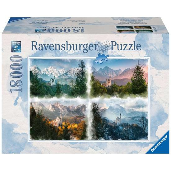 Ravensburger Puzzle 4 Jahreszeiten in Neuschwanstein 18000 Teile