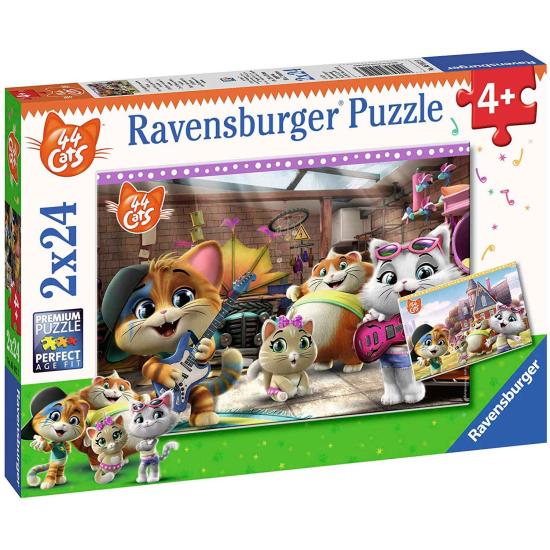 Ravensburger 44 Katzen-Puzzle mit 2x24 Teilen