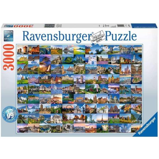 Ravensburger Puzzle 99 schöne Orte in Europa mit 3000 Teilen
