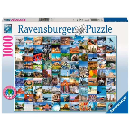 Ravensburger 99 Wunder der USA und Kanadas Puzzle mit 1000 Teile