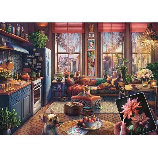 Puzzle Ravensburger Gemütliches Boho-Studio XXL 500 Teile