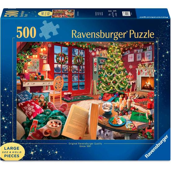 Puzzle Ravensburger Gemütlicher Weihnachtsurlaub XXL 500 Teile
