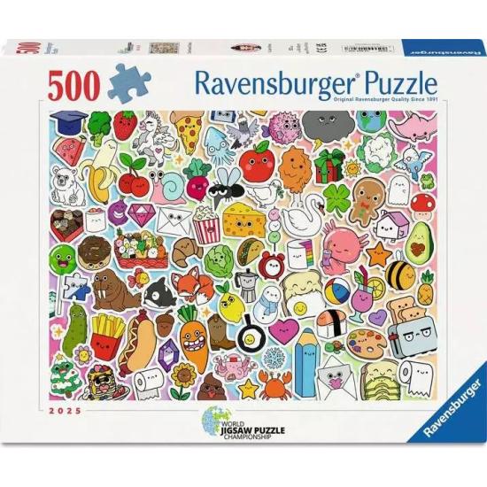 Puzzle Ravensburger Entzückendes Kawaii-Chaos 500 Teile