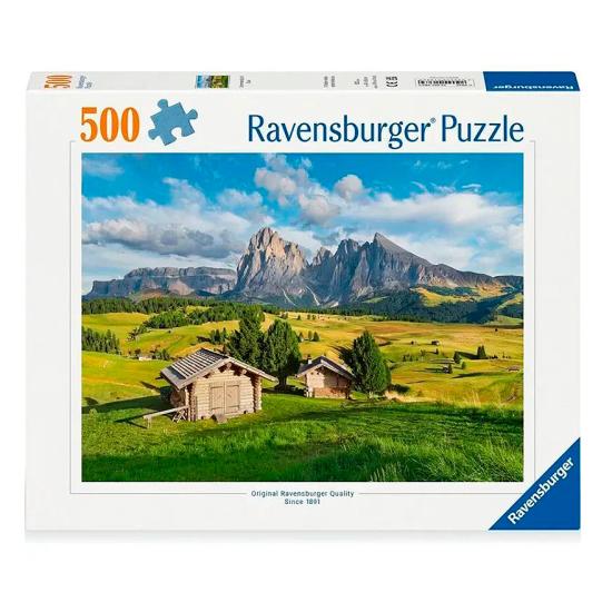 Puzzle Ravensburger Seiser Alm, Dolomiten 500 Teile