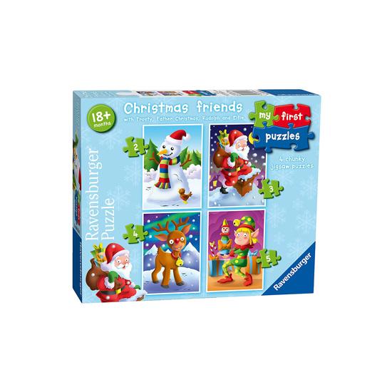 Ravensburger Christmas Friends Puzzle, progressive 2+3+4+5 Teile