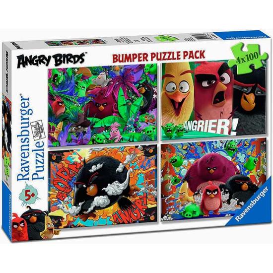 Ravensburger Angry Birds Puzzle 4 x 100 Teile