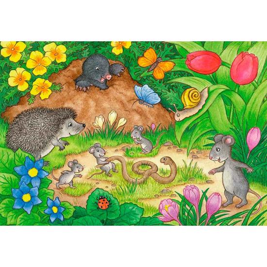 Ravensburger Tiere unseres Gartens Puzzle 2x12 Teile