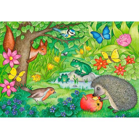 Ravensburger Tiere unseres Gartens Puzzle 2x12 Teile
