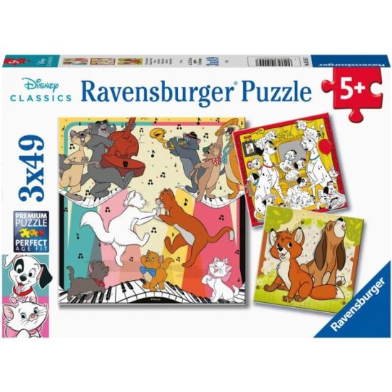 Ravensburger Happy Animals Puzzle 3x49 Teile