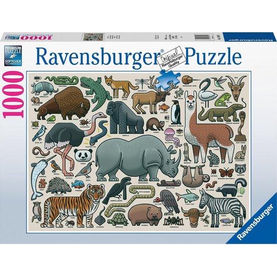 Ravensburger Wildtiere Puzzle 1000 Teile