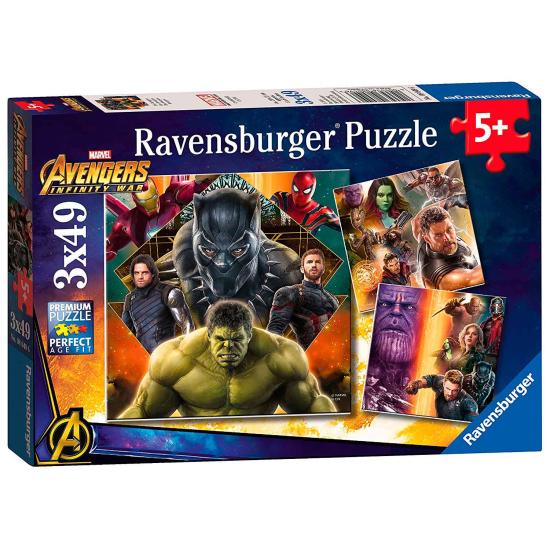 Ravensburger Avengers Infinity War Puzzle, 3x49 Teile