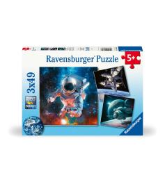 Ravensburger Puzzle Abenteuer im Weltraum 3x49 Teile