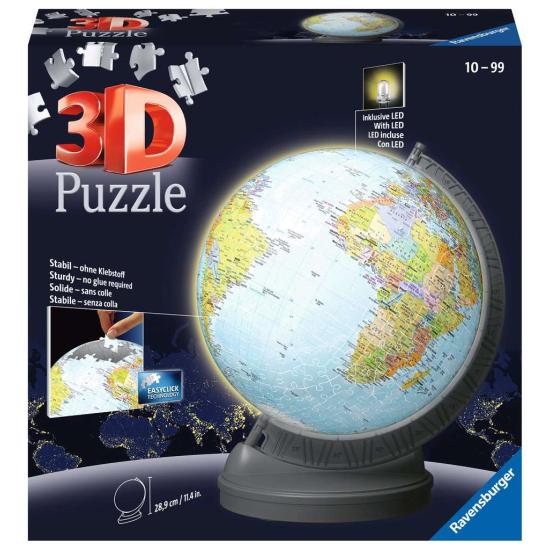 Ravensburger Ball 3D Puzzle Erdkugel mit Licht 540 T Ravensburger Ball 3D Puzzle Erdkugel mit Licht 540 T