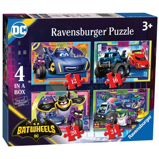 Ravensburger Batwheels progressives Puzzle mit 12+16+20+24 Teile