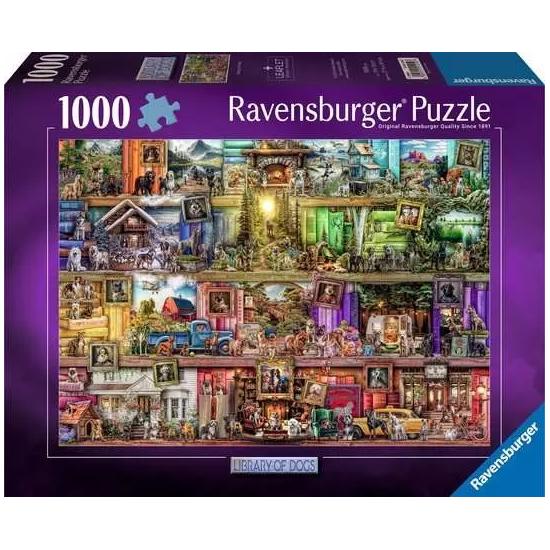 Puzzle Ravensburger Bibliothek Der Hunde 1000 Teile