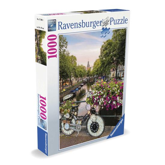 Ravensburger Fahrrad in Amsterdam Puzzle mit 1000 Teilen