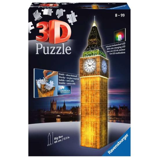 Ravensburger Big Ben Night Edition 3D 3D-Puzzle 216 Teile