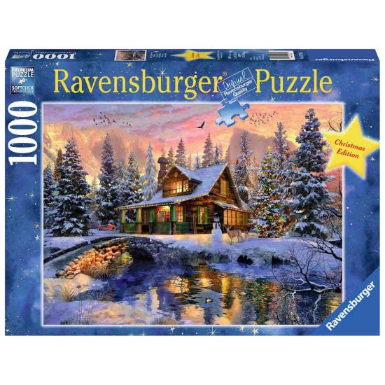 Ravensburger Weißes Weihnachtspuzzle 1000 Teile