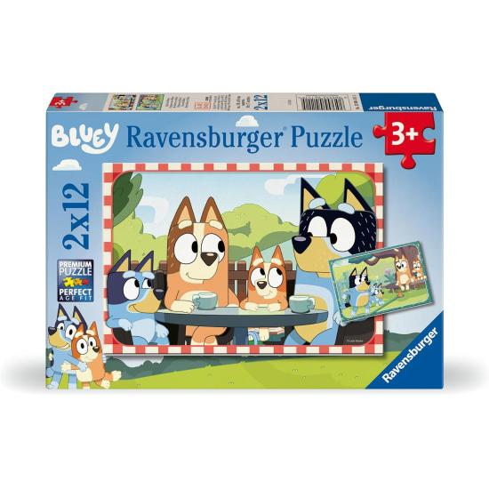 Puzzle Ravensburger Bluey 2x12 Teile