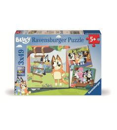 Ravensburger Bluey Puzzle 3x49 Teile