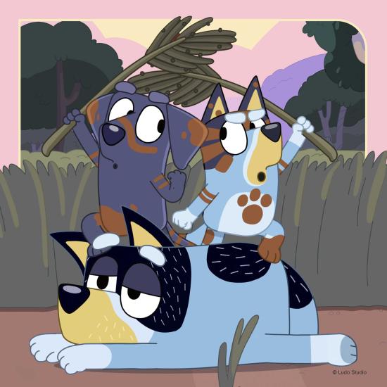 Ravensburger Bluey Puzzle 3x49 Teile