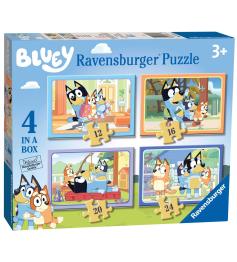 Ravensburger Bluey progressives Puzzle mit 12+16+20+24 Teilen