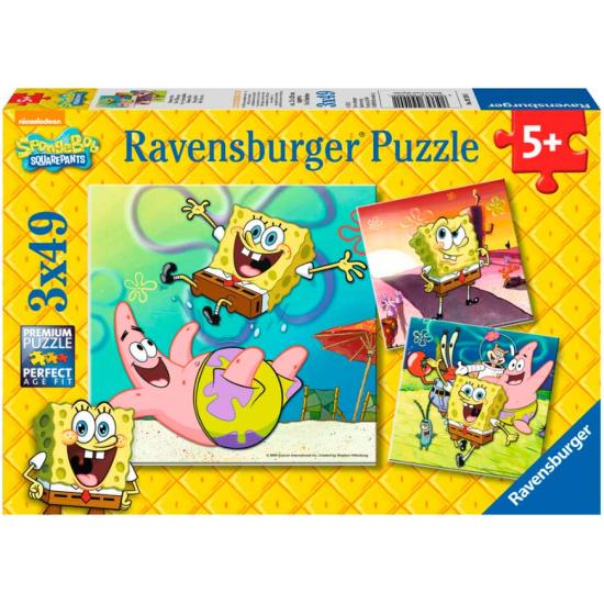 Ravensburger SpongeBob Puzzle 3 x 49 Teile