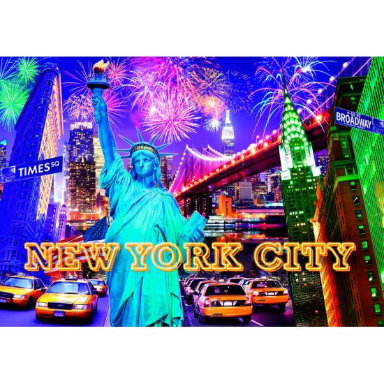 Ravensburger Bright New York Neon 1200-teiliges Puzzle
