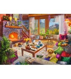 Puzzle Ravensburger Gemütliche Hütte 1000 Teile